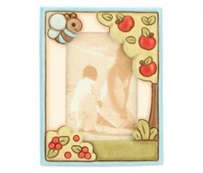 Portafoto Thun maschile celeste con ape cm 16x20