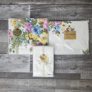 Dan River Combed Percale Full Double Sheet Bedding Set Vintage NOS - Picture 1 of 7
