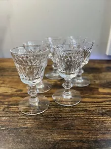 Juego de 6 vasos de licor/disparo vintage Tiffin-Franciscan Stratford - Imagen 1 de 13