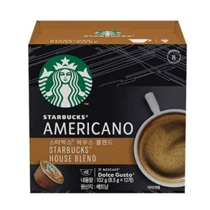 Starbucks House Blend Americano by Nescafe Dolce Gusto, 8.5g x 12pcs, 1EA - Picture 1 of 1