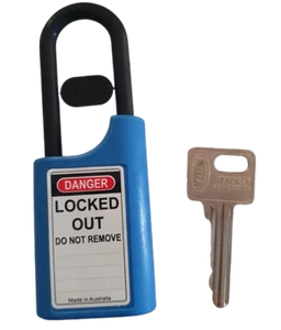 Lockwood 215P Safety Padlock - 50mm Polymer Shackle - Restricted E3 Profile - Picture 1 of 22
