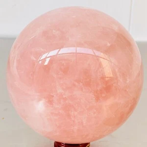 Esfera de cuarzo rosa natural bola de cristal Reiki curación 2560G - Imagen 1 de 12
