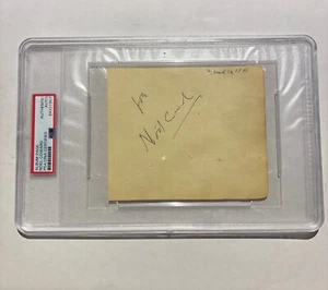 Página de álbum firmada por Noel Coward - losa certificada por ADN PSA - Imagen 1 de 2