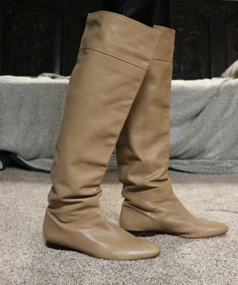 Botas de cuero por encima de la rodilla de Pour La Victoire, para mujer talla 10 Mallory Foto 1 de 4