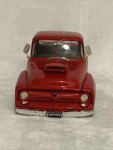 JADA BTM 1956 FORD F100 1:24 RED CHROME WHEEL 2009 VERSION - Picture 1 of 16