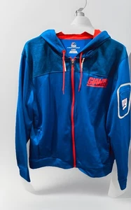 Majestic Therma Base Fit NFL Gr. XL Herren New York Giants Fleece Reißverschluss Hoodie - Bild 1 von 6