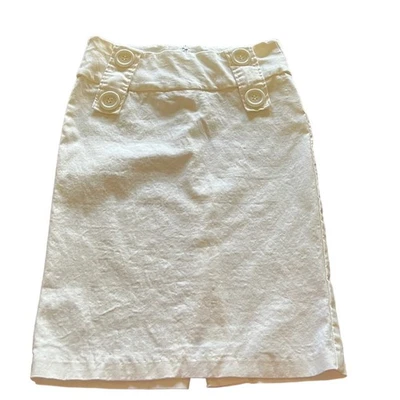 Wet Seal Juniors XS White Stretch Pencil Skirt - Image 1 of 4