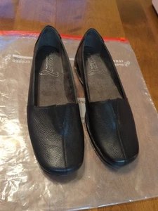 Mocasines sin cordones de cuero azul aerosoles Stitch N Turn talla 11W - Imagen 1 de 16