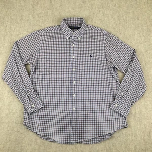 Polo Ralph Lauren Shirt Button Down Mens Large Multicolor Plaid LS Cotton Casual - Picture 1 of 12