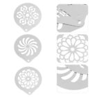Barista Templates Cupcake Toppers Stainless Steel Coffee Stencils -