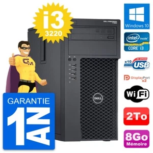 PC Tour Dell Precision T1650 MT Intel i3-3220 RAM 8Go Disque 2To Windows 10 Wifi - Photo 1/8