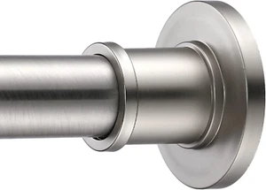 BRIOFOX Industrial Shower Curtain Rod - Never Rust Non-Slip 43-72 Inch 304 Stain - Picture 1 of 7