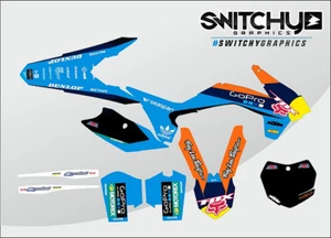 KIT AUFKLEBER GRAFIKEN AB18 für Motorrad SX-F 250 450 2015 DEKOR DECALS - Bild 1 von 1