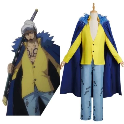 2022 Anime One piece Trafalgar D. Water Law Cosplay Halloween Party Costume Coat - Image 1 of 4