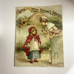 Vintage 1982 Little Red Riding Hood  Vintage Illustrations Paper Book - Picture 1 of 7