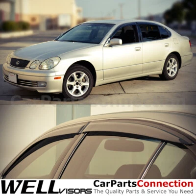Visera lateral ventana WellVisors 98-05 para deflectores laterales Lexus GS300 GS400 GS430 Foto 1 de 4
