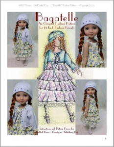 "Bagatelle" Fashion Pattern for 15" Fashion Friends - Printed and Mailed - Picture 1 of 7