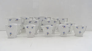 12 PIECES PORCELAINE FINE "MZ" TECHECOSLOVAQUIE POTS CRUCHES VERSEUSES ART DECO - Imagen 1 de 8