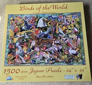 Birds Of The World Stephen Michael Gardner 1500 PC Puzzle 24"×33" New  - Picture 1 of 1