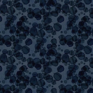 Clothworks - Saludos - Gotas - Azul oscuro, tela por comprar - Imagen 1 de 9
