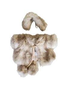 Vintage Cabbage Patch Kids Original Fun Faux Fur Coat with Hat - Picture 1 of 13