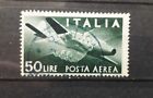 1945 / 1947 ITALIA FRANCOBOLLO POSTA AEREA 50 LIRE USATO