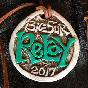 2017 BIG SUR International Marathon RELAY Finisher Ceramic Medal. Collectors - Picture 1 of 5
