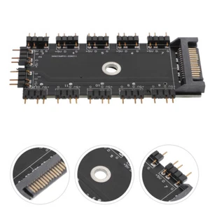 1 Set of Fan Hub Controller Multi-use RGB Hub PC ARGB Hub Portable RGB Fan Hub - Photo 1/12