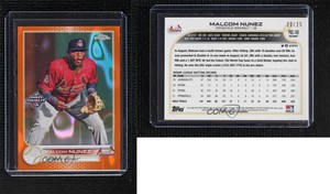 2022 Topps Pro Debut Chrome Orange Lava Refractor /25 Malcom Nunez #PDC-149