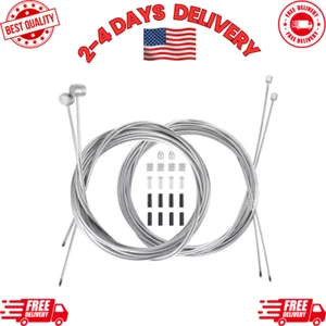 4pcs Bike Brake & Shifter Cable Set Complete Inner Replacement Kit for Mountain - Picture 1 of 13