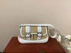 COLE HAAN Amanda Straw Handbag - Picture 1 of 1