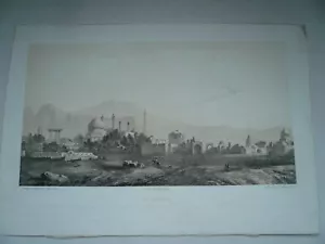 Isfahan to the south side by Eugène Flandin, anno 1840 - Picture 1 of 3