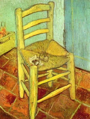 LA SILLA Y PIPA 1888 PINTURA IMPRESIONISTA ARLES DE VINCENT VAN GOGH REPRO  Foto 1 de 3