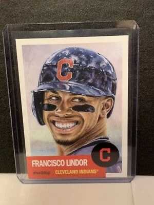 Francisco Lindor 2018 Topps Living Set Card #61 Cleveland Indians PR 6714 - Image 1 of 2