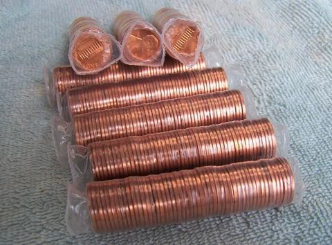 1983-D **Original Bank Wrapped ** Uncirculated Lincoln Cent Roll - OBW Penny (X) Cover
