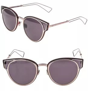 CHRISTIAN DIOR SCULPT Rose Purple Lilac Cat Eye Metal Sunglasses DIORSCULPT - Picture 1 of 11