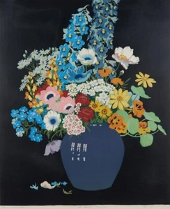 A Country Bunch by John Hall Thorpe – 1922 Floral Woodcut Print to Frame - Picture 1 of 2