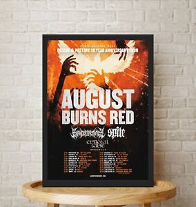 August Burns Red North America 2023 - 10 Year Anniversary Tour Poster