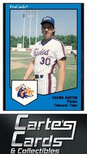 Shawn Barton 1989 ProCards Minor League Team Sets #1969  Tidewater Tides