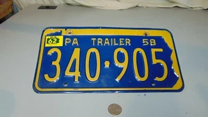 Remolque Pennsylvania 1958 de colección matrícula 340905 - Imagen 1 de 3