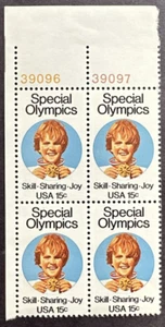 US 1979 Scott # 1788 - Corner Plate Block Of 4 - Special Olympics - MNH OG - Picture 1 of 2