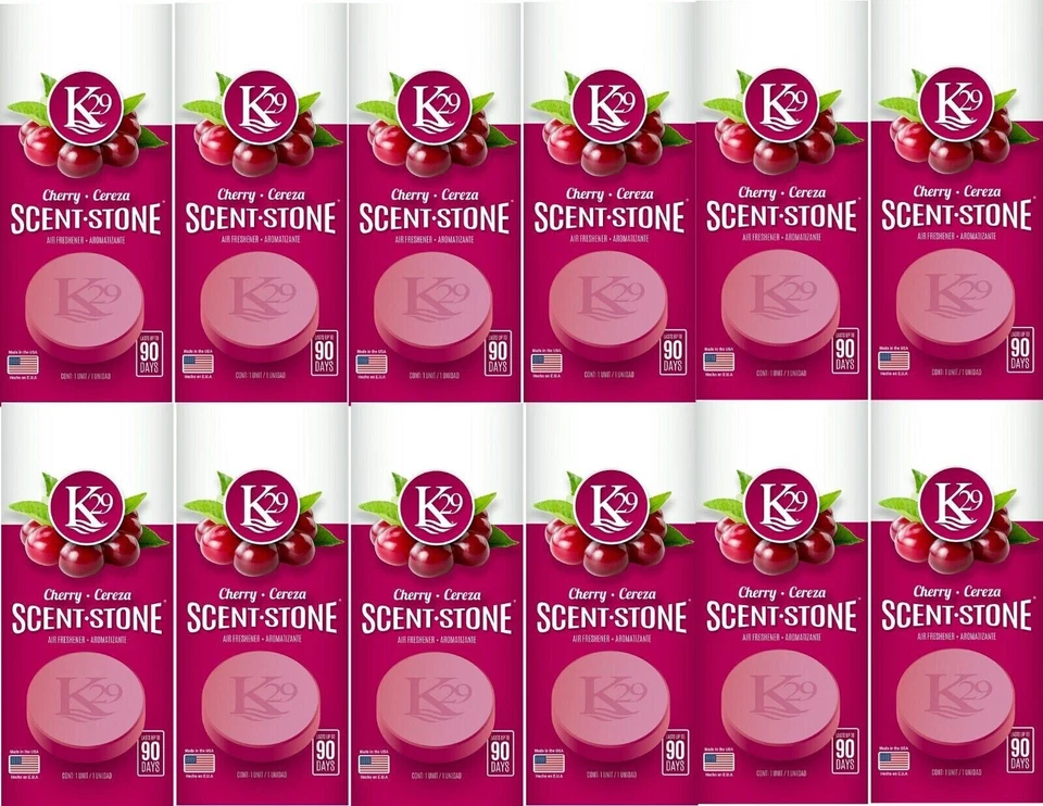 Scent Stones-K29 Keystone Car (12 Unit) Home Air Freshener- Cherry - Image 1 of 1