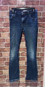 Wrangler Blue Denim Jeans Boys Casual Classic Boot Cut Size 16 Regular - Picture 1 of 10