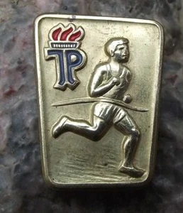 Vintage Thalmann Pioneer Organisation German Youth Running DDR Award Pin Badge - Picture 1 of 4