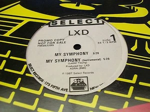 LXD-My Symphony 12" Single-Select Promo Vinyl Record-VG+ 1987 - Picture 1 of 1