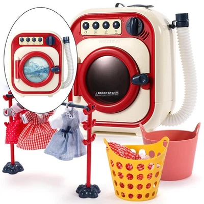 Kids Washing Machine Pretend Play Mini Simulation Role Play Washer Toy - Image 1 of 4