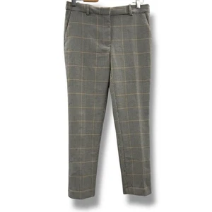 H&M Vestito Pantalone Donna Taglia 8 Piede di Poule Plaid Altezza Media Nero Grigio Bianco Tan - Foto 1 di 10