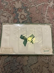 Nuevo Juego de Servilletas Vintage Donegal Lino Irlandés Puro Bordado 6 piezas Con Bo Original - Imagen 1 de 7