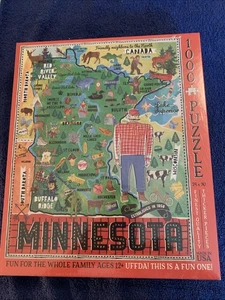 Minnesota Uffda! 24 x 30 inch 1000 Piece Jigsaw Puzzle New Sealed 2017 - Picture 1 of 1
