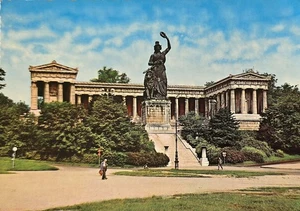 AK München Bavaria Theresienwiese Ruhmeshalle 1960er - Picture 1 of 2